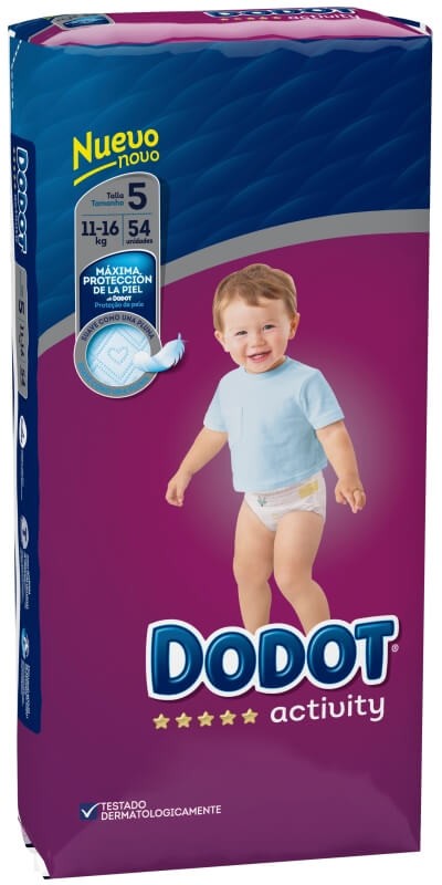 Dodot Pañales Activity Plus T-5 11-17 Kg 52 Uds