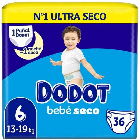 Dodot Pañales Bebés Seco T-6 13-19Kg 36U