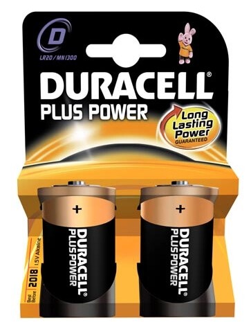 Duracell Pila D - LR20 Plus Power 2 Unidades